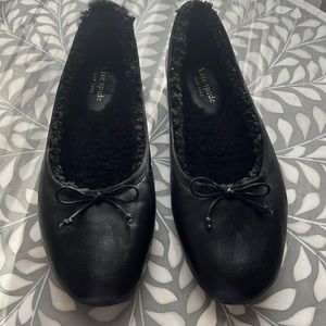 Black Kate Spade ballet flats
